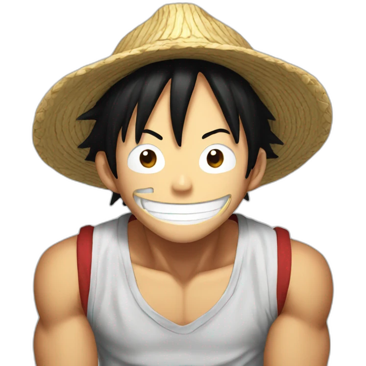 Luffy Say hi emoji