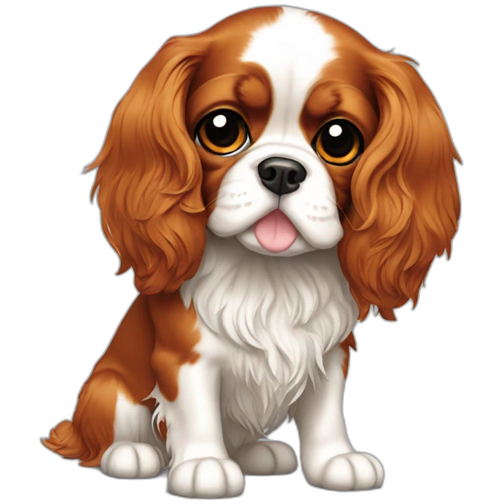 Cavalier King Charles Spaniel full body emoji