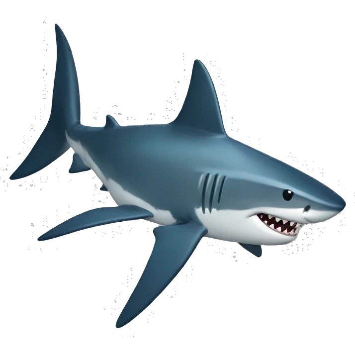 Shark with topha emoji