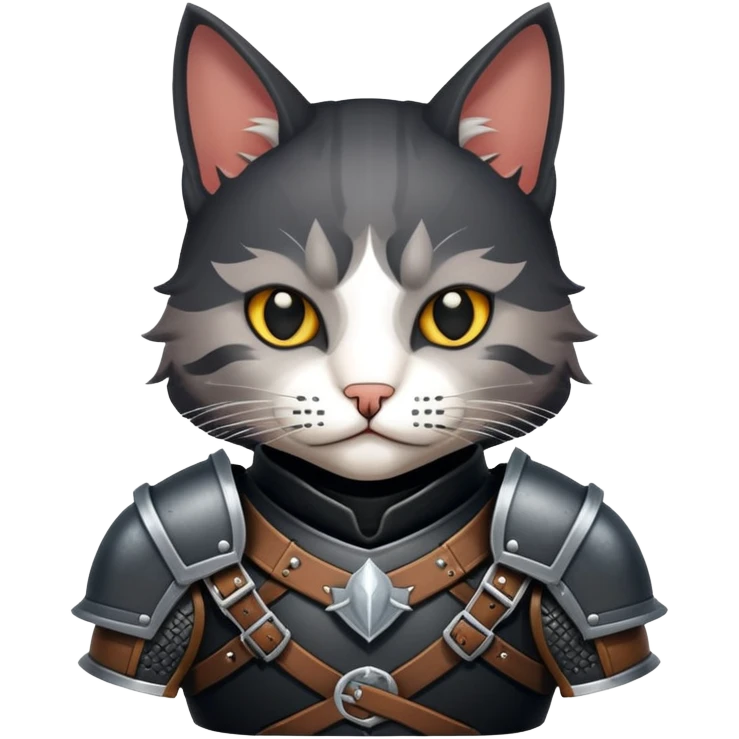 Cat witcher black emoji