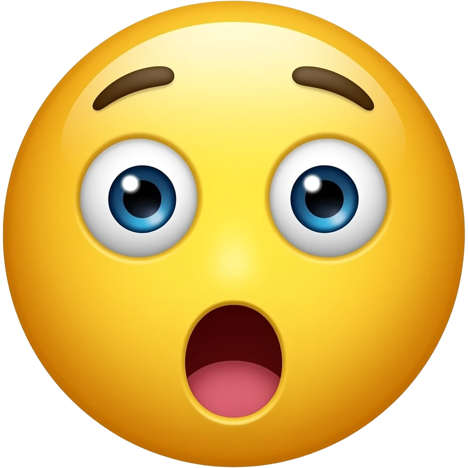 ايموچى اصفر   من المتعارف عليه متفاجئ و متحرك بصوت ڤيديو emoji