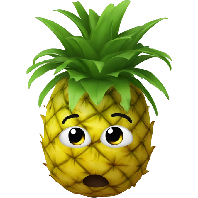 Upside down pineapple emoji