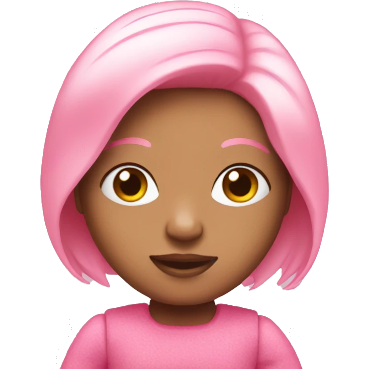 Pink doll emoji