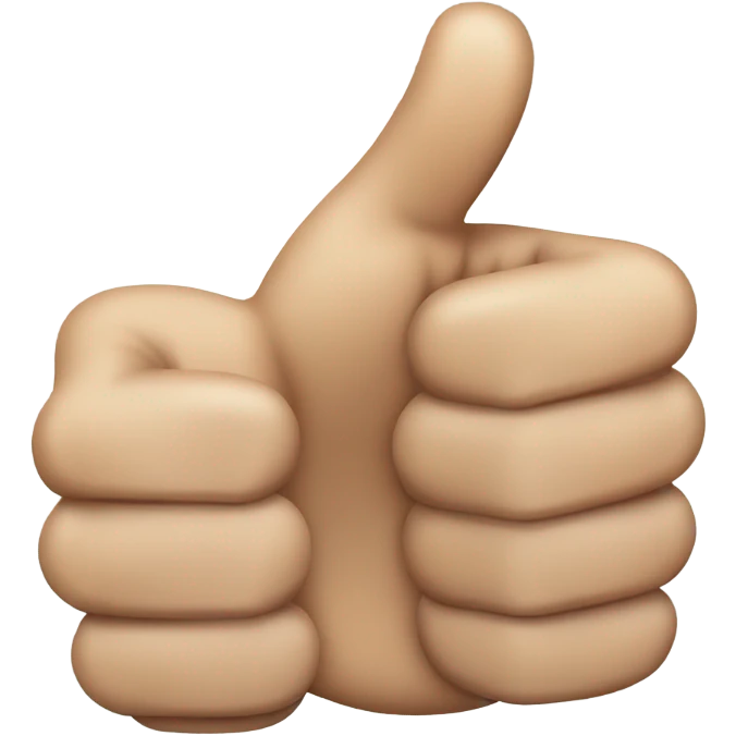 Thumbs up w/ huge thumb  emoji
