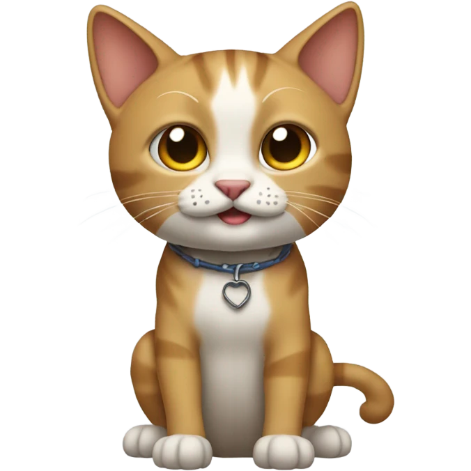 Gato con patas de hombre  emoji