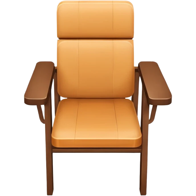 chair top view simple clear minimal emoji