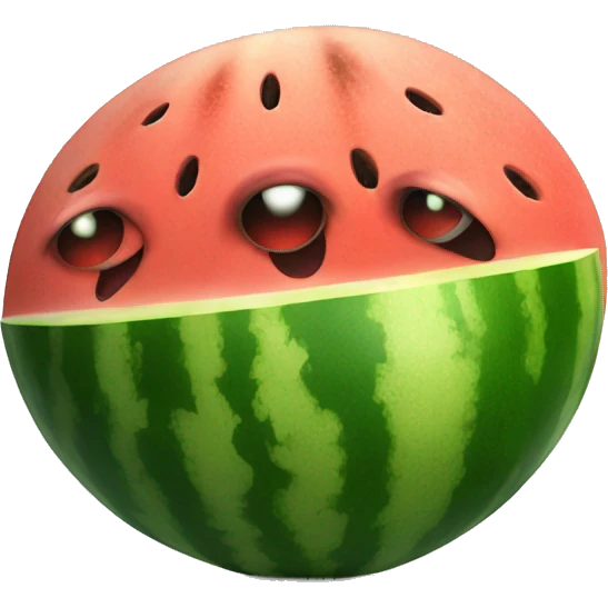 Angry watermelon emoji
