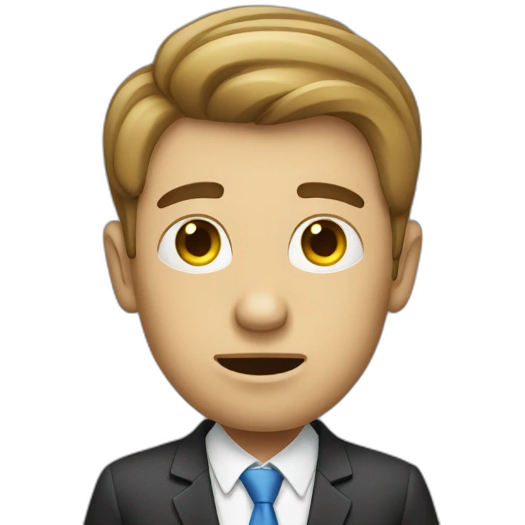 Business guy losing money emoji
