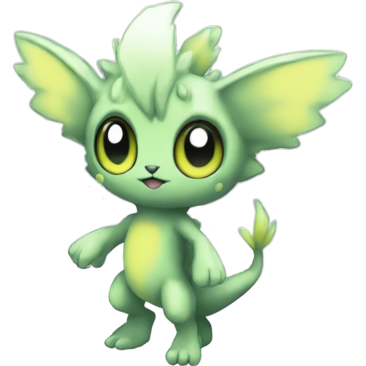 cute cool edgy ethereal magical alien Digimon-Fakemon-animal full body emoji
