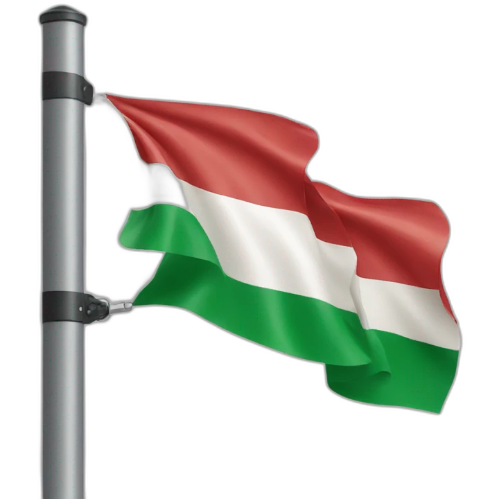 Italy flag on pole emoji