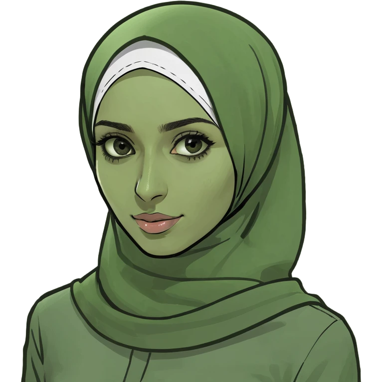 Anorexic hijabi woman emoji