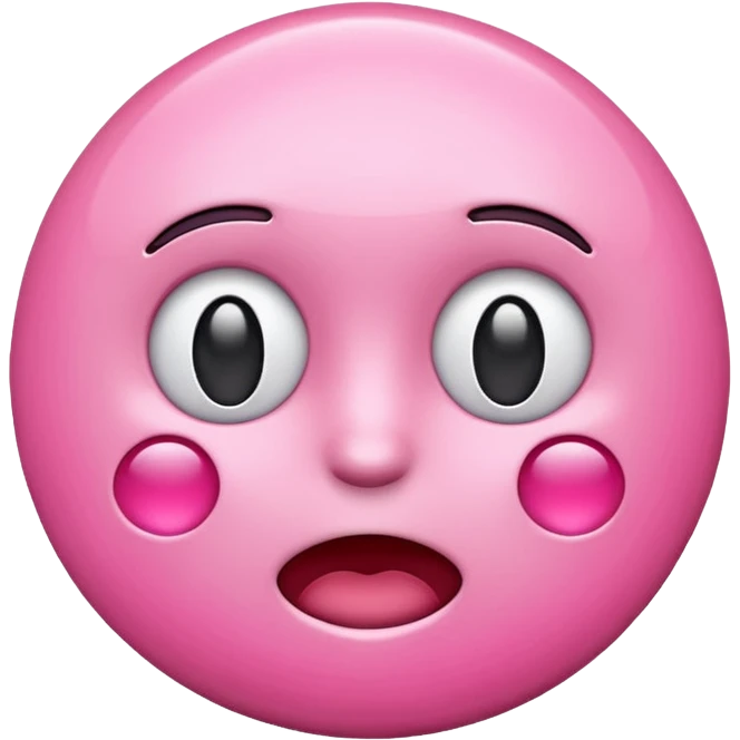 me haces un emoji de alerta en rosa tipo 3d ? te paso el código de color FDD2EF emoji
