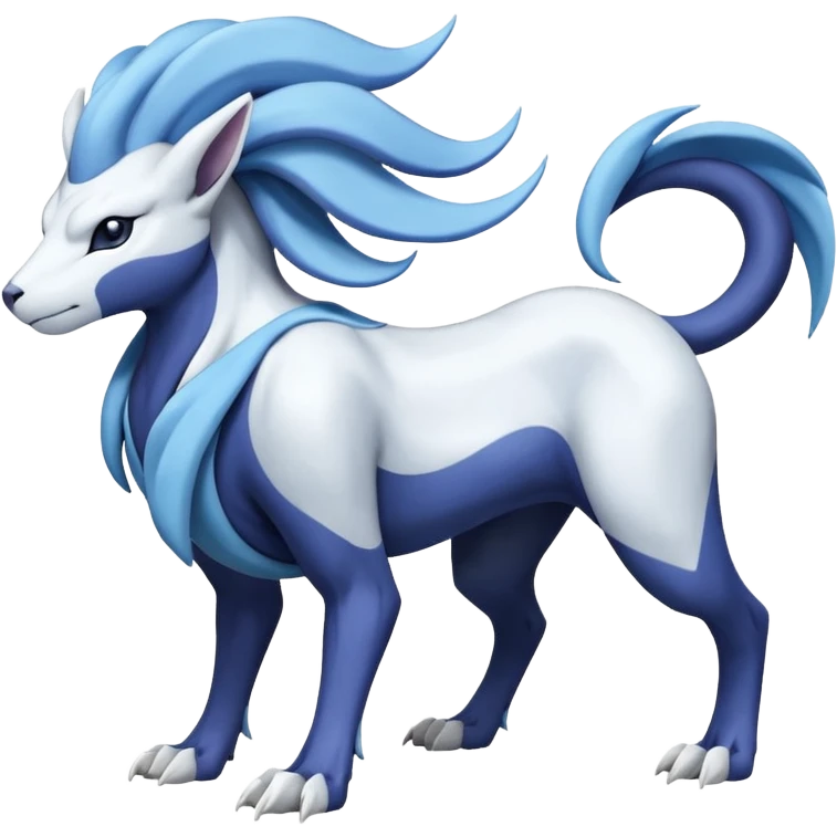 Suicune-Samurott-Absol-Fakémon-hybrid-creature (full body)  emoji