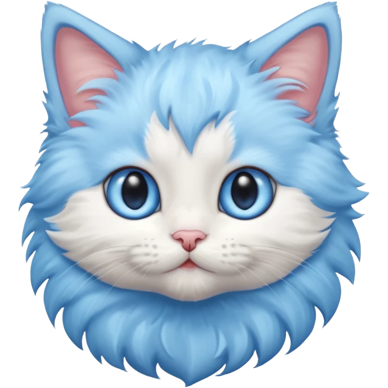a cute blue eyed kitten emoji