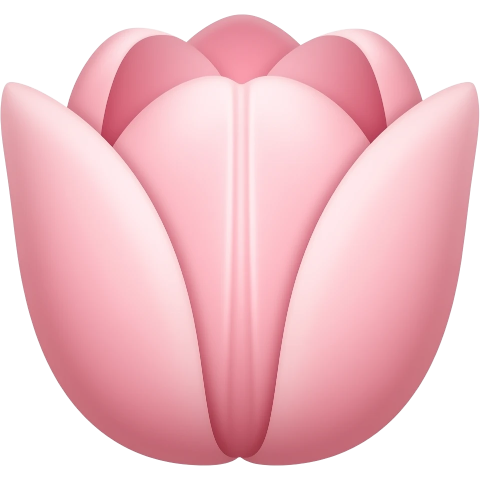 Pink tulip emoji