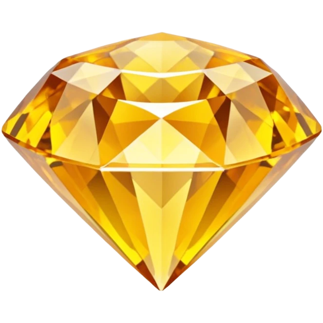 yellow topaz, diamond gem shape emoji
