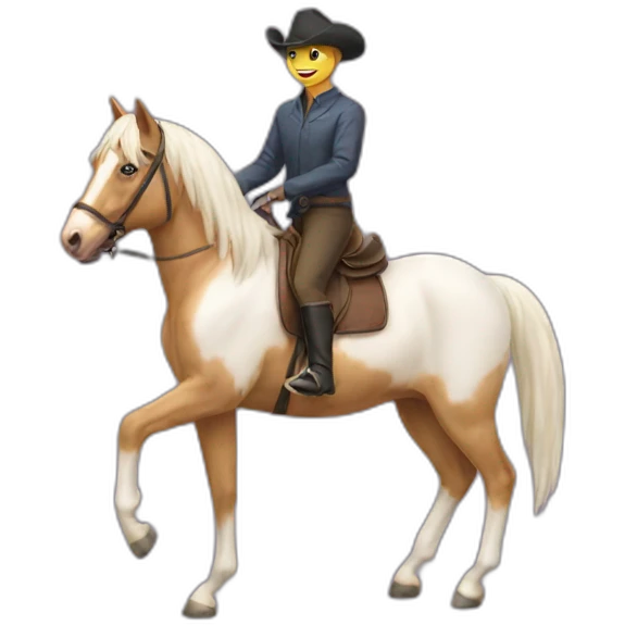 Cat on a horse emoji