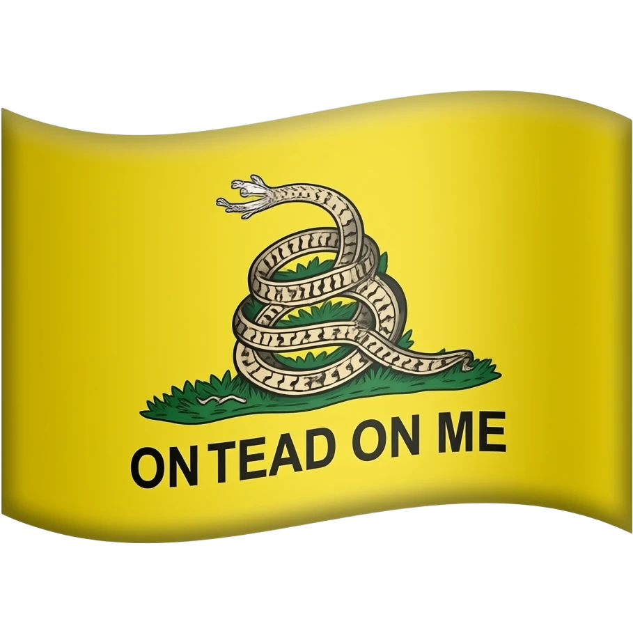 Don’t tread on me flag emoji