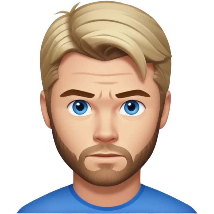 Chris Hemsworth with blue eyes emoji