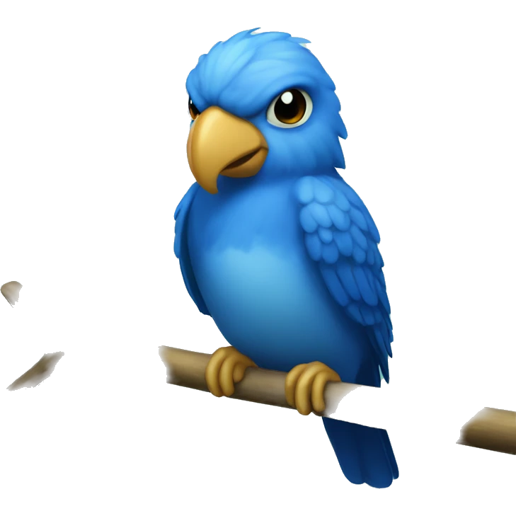 blue Agapornis emoji