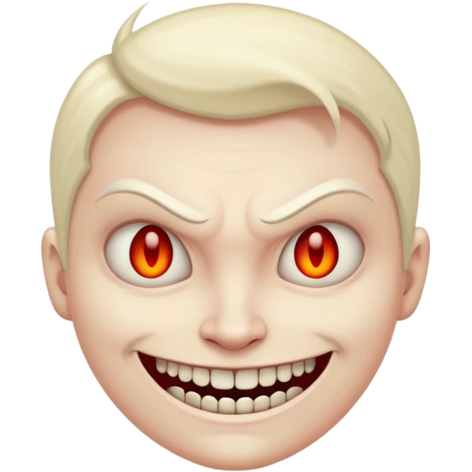 Evil smile emoji