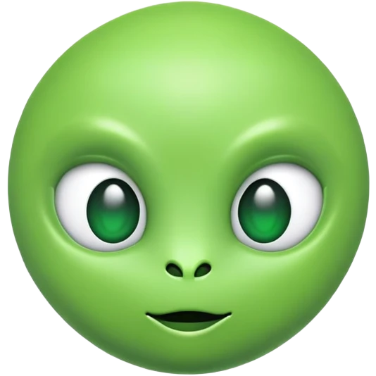 Alien emoji with hearts for eyes emoji