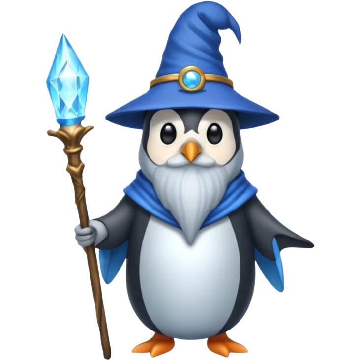 Penguin Wizard emoji