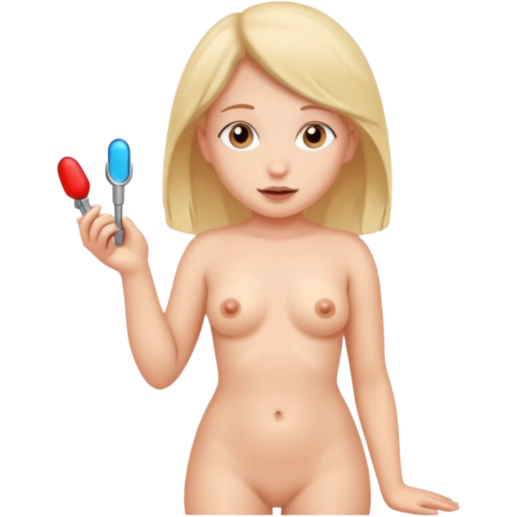 Гола дівчина з хуйом emoji