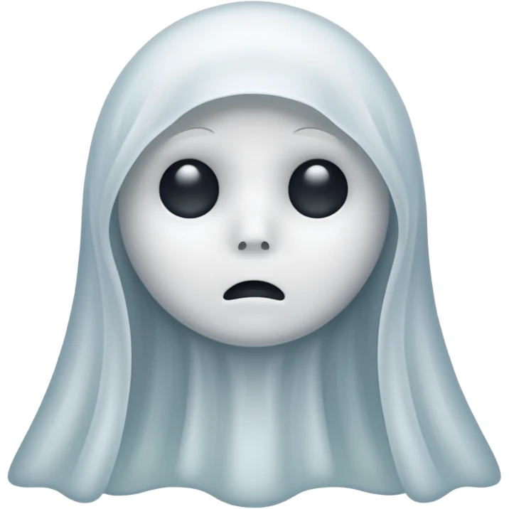 sad ghost emoji