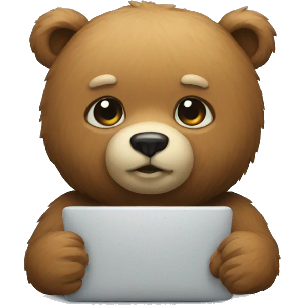 coding bear emoji
