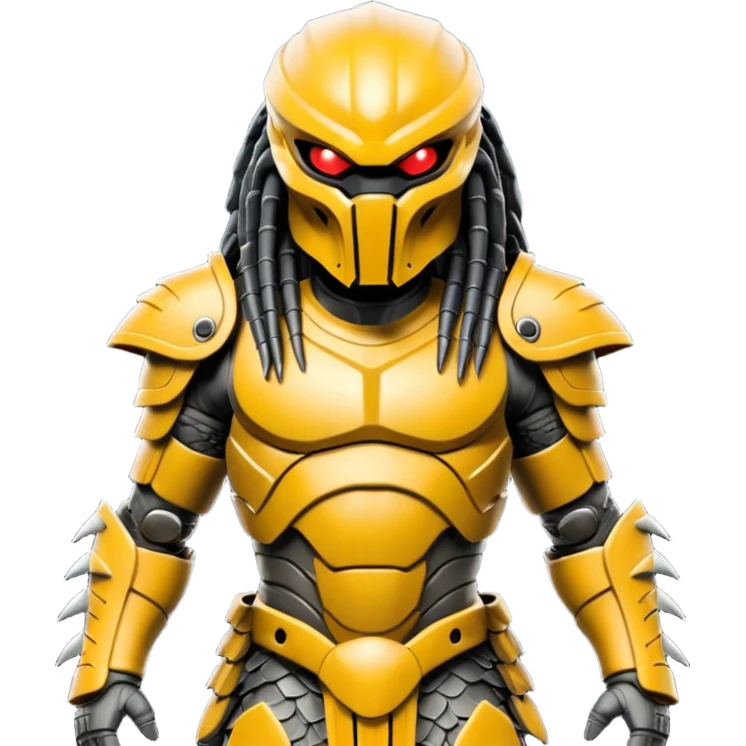 Predator from movie predator with armor emoji