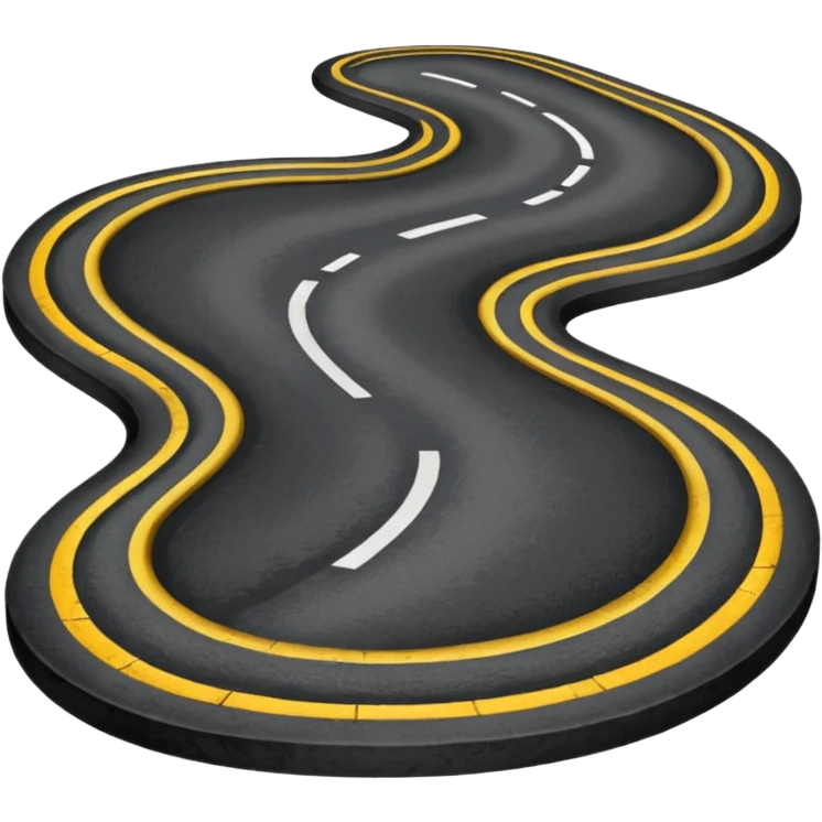 The road winding into the distance
 emoji