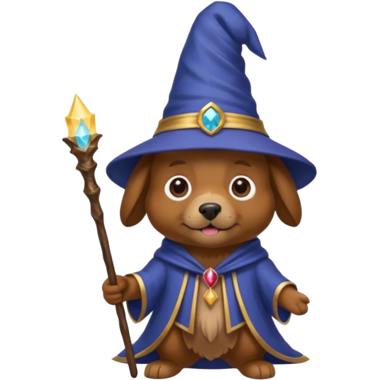 Dog wizard emoji