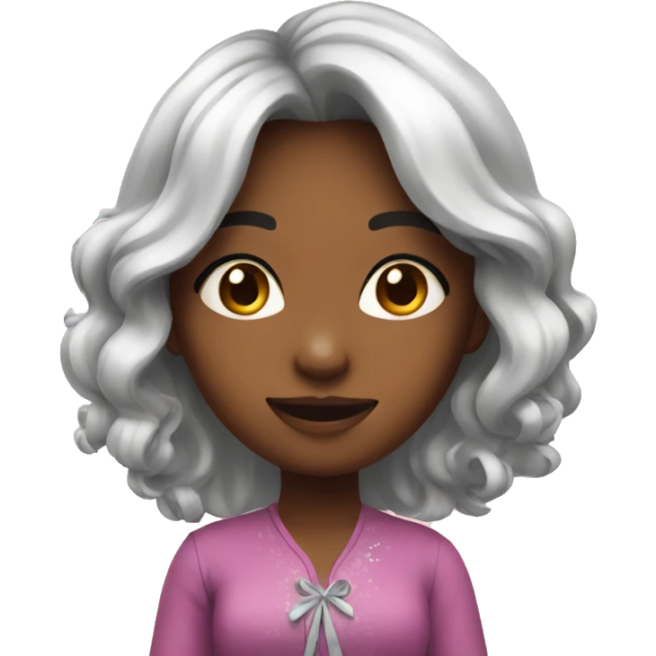 New year girl cute  emoji