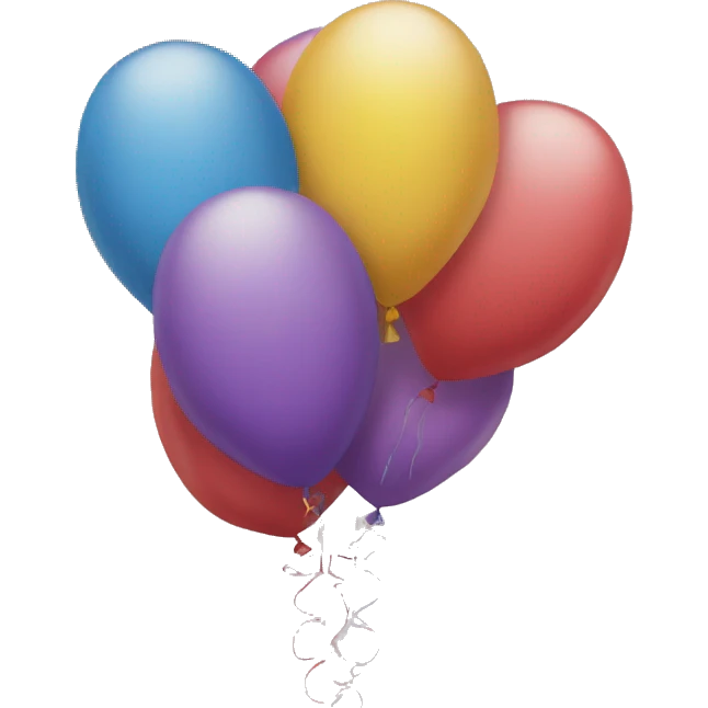 Number 18 balloon emoji