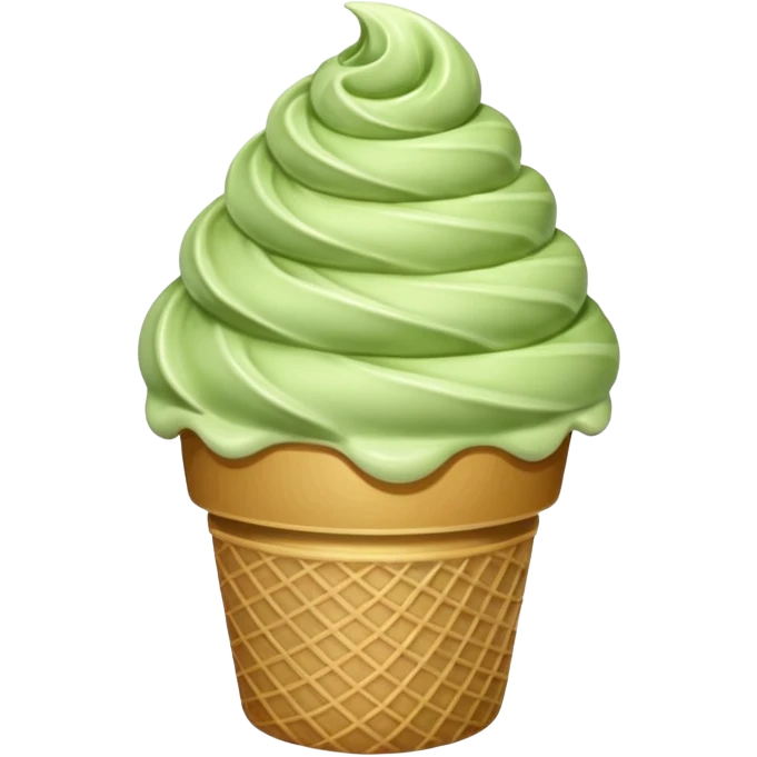 Matcha ice cream  emoji
