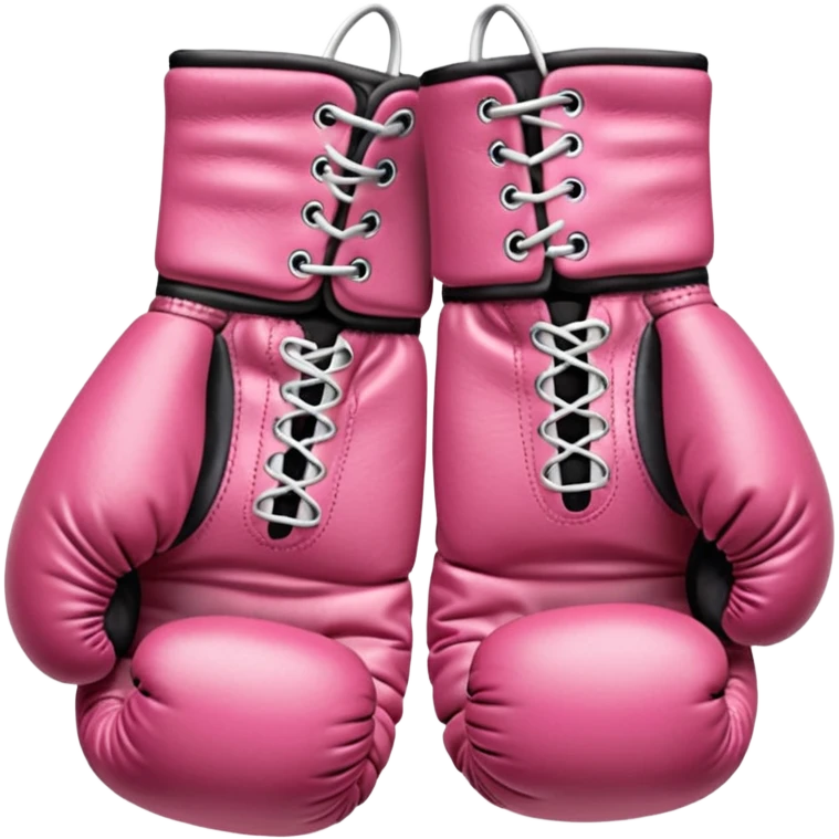 Pink boxing gloves emoji