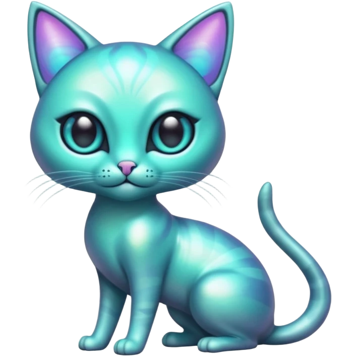 Alien cat full body  emoji