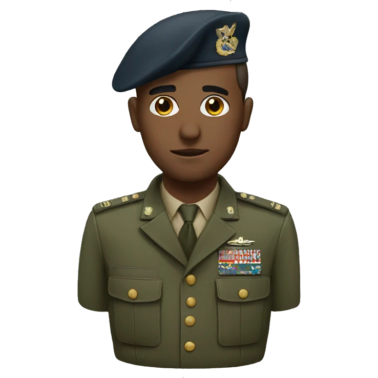 Military man emoji
