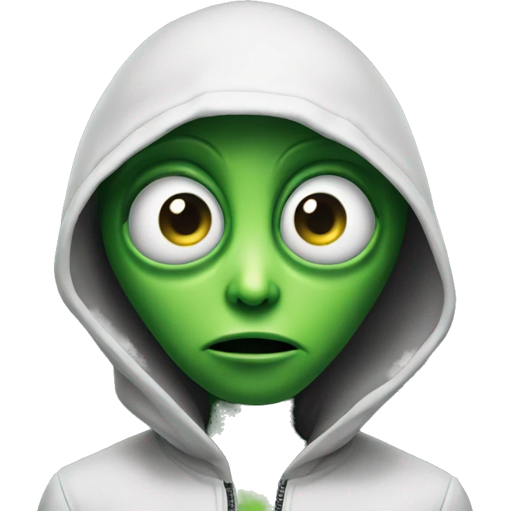 Green Alien Questioning  emoji