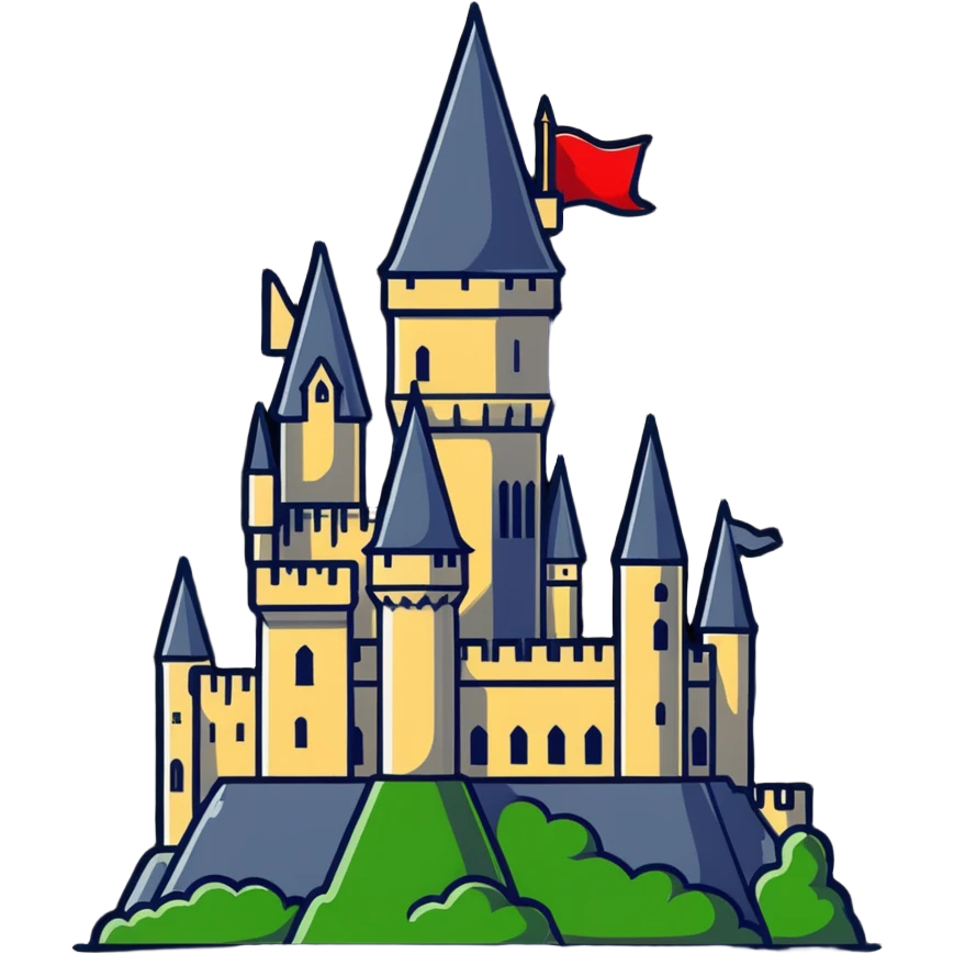 Hogwarts castle emoji