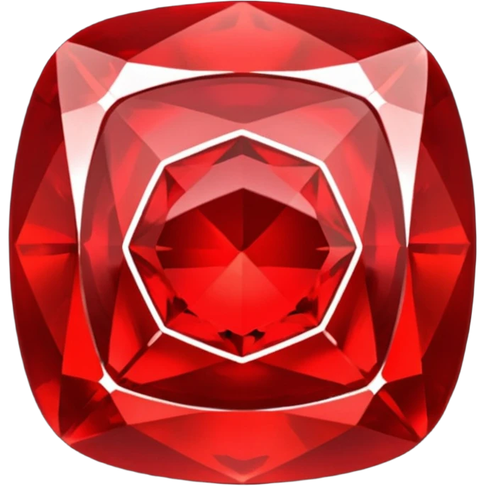 red magical stone emoji