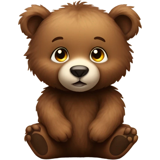 Brown baby bear emoji