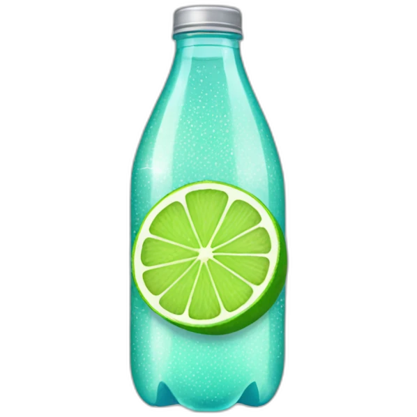sparkling water lime bottle emoji