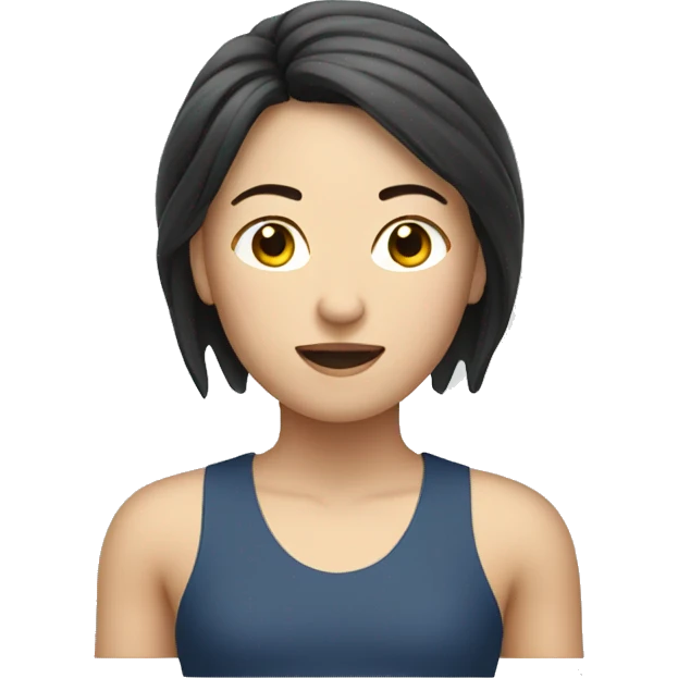 athletic Chinese lady emoji