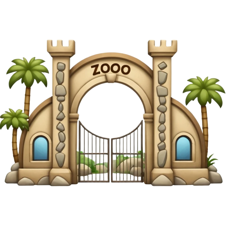 entrada de un zoo emoji