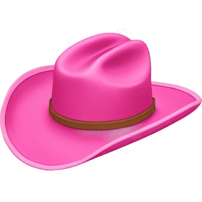 Pink cowboy hat  emoji