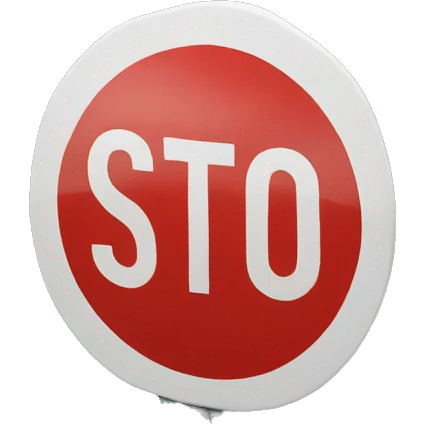 stop sign round emoji