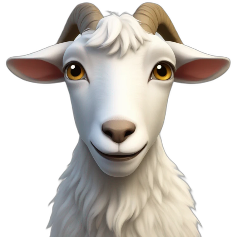 Goat facing existential dread emoji