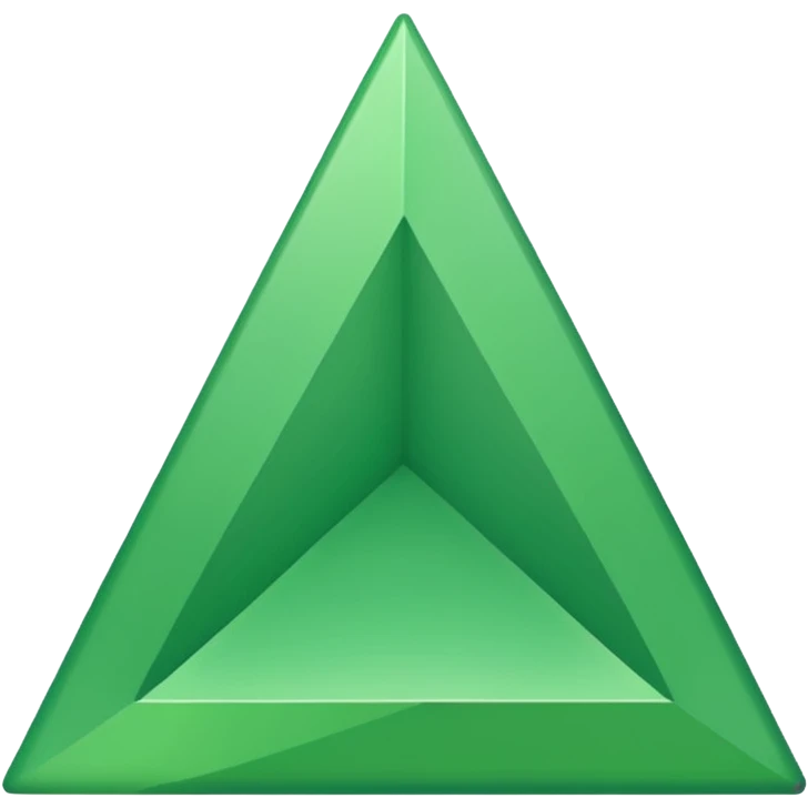 a green upward-pointing triangle emoji